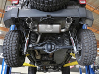 aFe Rebel Series 2.5in 409 SS Axle-Back Exhaust w/Polished Tips 07+ Jeep Wrangler (JK) V6 3.6L/3.8L - Burkken Auto Parts