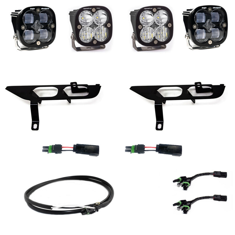 Baja Designs 2021+ Ford F-150 Pro Series Fog Pocket Kit - Clear - Burkken Auto Parts