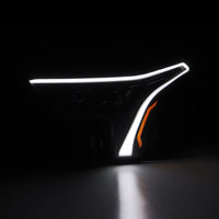 AlphaRex 22-23 Toyota Tundra LUXX-Series Headlights Alpha-Black w/Amber DRL - Req 810029 OR 810030 - Burkken Auto Parts
