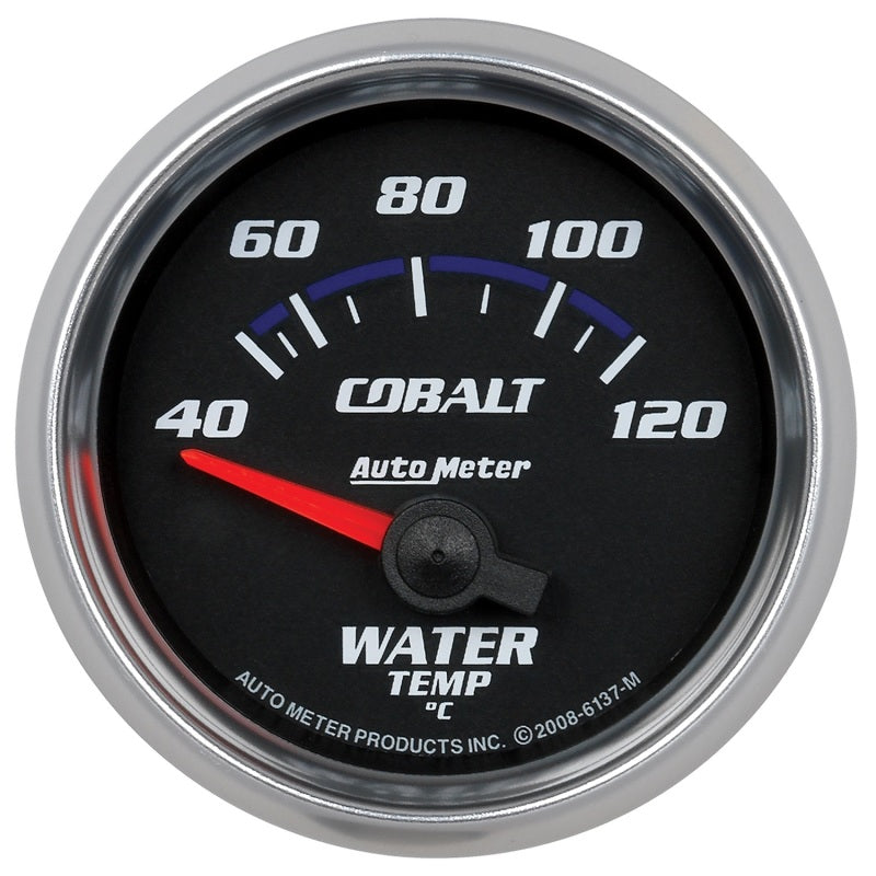 Autometer Cobalt 52mm Short Sweep Electronic 40-120 Deg C Water Temprature Gauge - Burkken Auto Parts