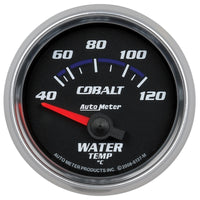 Autometer Cobalt 52mm Short Sweep Electronic 40-120 Deg C Water Temprature Gauge - Burkken Auto Parts