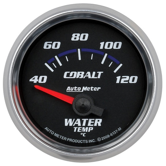 Autometer Cobalt 52mm Short Sweep Electronic 40-120 Deg C Water Temprature Gauge - Burkken Auto Parts