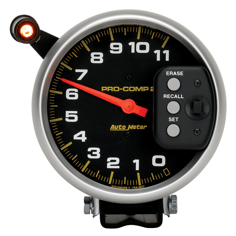 Autometer 5 inch 11000 RPM Single Range w/ Pro-Comp 2 & Memory Tachometer - Burkken Auto Parts