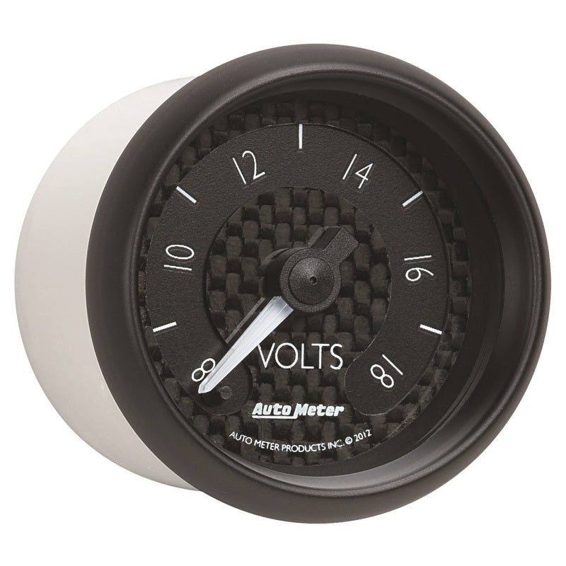 Autometer GT Series 52mm Full Sweep Electronic 8-18 Volts Voltmeter - Burkken Auto Parts
