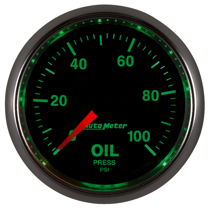 Autometer GS 52mm 0-100 PSI Mechanical Oil Pressure Gauge - Burkken Auto Parts