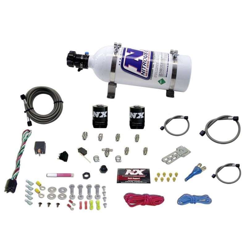 Nitrous Express All Sport Compact EFI Single Nozzle Nitrous Kit (35-50-75HP) w/5lb Bottle - Burkken Auto Parts