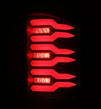 AlphaRex 07-14 Chevrolet Silverado 1500/2500HD/3500HD Luxx-Series LED Tail Lights Blk w/Smoked Lens - Burkken Auto Parts