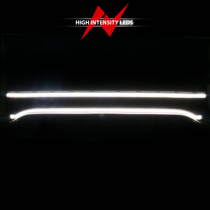 ANZO 15-23 Dodge Charger Black LED Grille w/ Initiation & Running Light/DRL Bar - Burkken Auto Parts