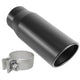 MagnaFlow Tip Black Coated  w/ Clamp Single Wall Round Outlet 4in Diameter 3in Inlet 12in Length - Burkken Auto Parts