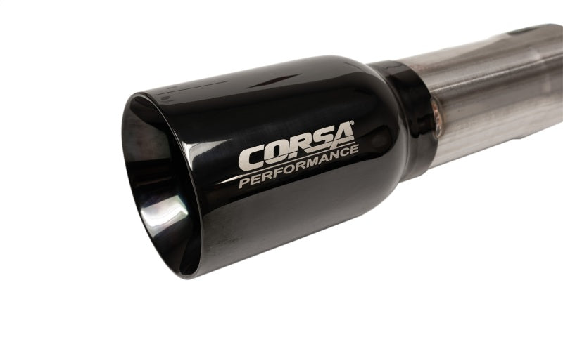 Corsa 07-18 Jeep Wrangler JKU 3.6L/3.8L 2.75in Sport Cat-Back Exhaust w/ 4in American Flag BlacTips - Burkken Auto Parts