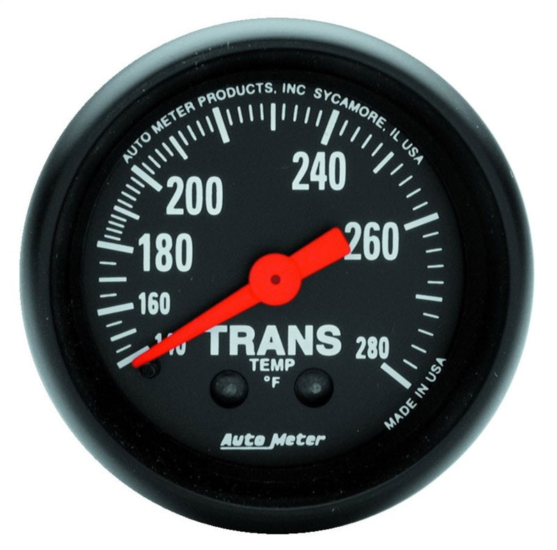 Autometer Z Series 52mm 140-280 Degrees F Mechanical Transimission Temperature Gauge - Burkken Auto Parts