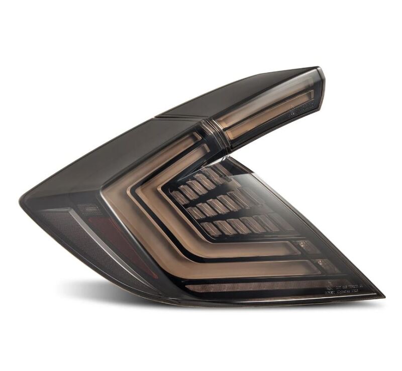 AlphaRex 16-21 Honda Civic Hatchback / Type-R FK8 Nova-Series LED Tail Lights - Black Smoke - Burkken Auto Parts