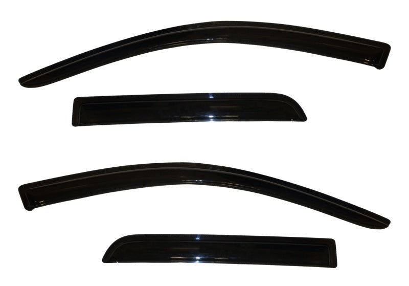 AVS 11-13 Mitsubishi Outlander Sport Ventvisor Outside Mount Window Deflectors 4pc - Smoke - Burkken Auto Parts