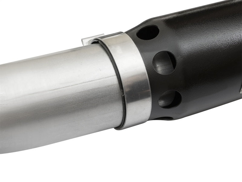aFe LARGE Bore HD DPF-Back SS Exhaust w/ Black Tip 2016 Nissan Titan XD V8-5.0L (td) - Burkken Auto Parts