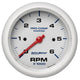 Autometer Marine White Ultra-Lite Gauge 3-3/8in Tachometer 6K RPM - Burkken Auto Parts
