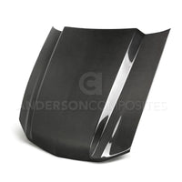 Anderson Composites 10-12 Ford Mustang Type-CJ 3in Carbon Fiber Cowl Hood - Burkken Auto Parts