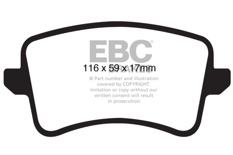 EBC 09-11 Audi A4 2.0 Turbo Greenstuff Rear Brake Pads - Burkken Auto Parts