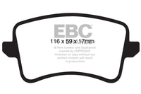 EBC 09-11 Audi A4 2.0 Turbo Greenstuff Rear Brake Pads - Burkken Auto Parts
