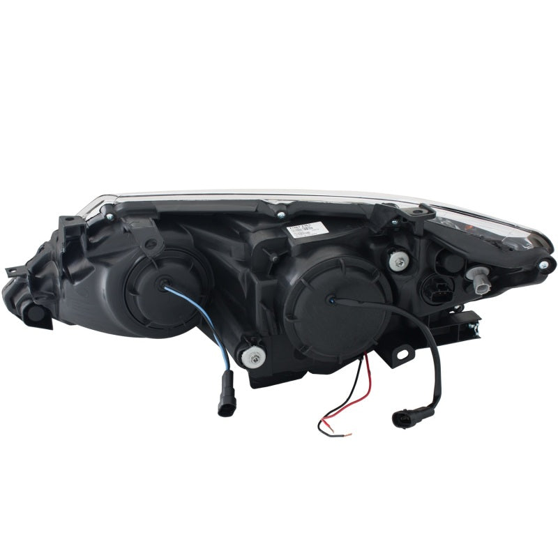 ANZO 2012-2013 Toyota Camry Projector Headlights w/ Halo Black - Burkken Auto Parts