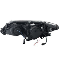 ANZO 2012-2013 Toyota Camry Projector Headlights w/ Halo Black - Burkken Auto Parts