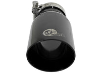 aFe MACH Force-Xp Universal 409 SS Single-Wall Clamp-On Exhaust Tip - Black - Burkken Auto Parts