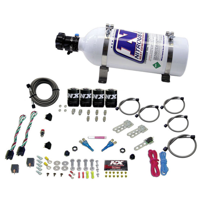 Nitrous Express Dodge EFI Dual Stage Nitrous Kit (50-150HP x 2) w/5lb Bottle - Burkken Auto Parts