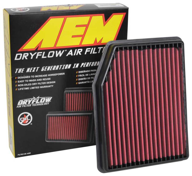 AEM 2019 Chevrolet Silverado 1500 V8-5.3L F/I DryFlow Air Filter - Burkken Auto Parts