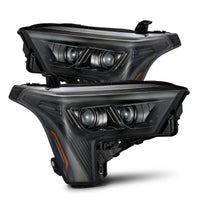 AlphaRex 22-23 Toyota Tundra LUXX-Series Headlights Alpha-Black w/Amber DRL - Req 810029 OR 810030 - Burkken Auto Parts
