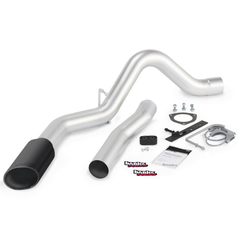 Banks Power 15 Chevy 6.6L LML ECLB/CCSB/CCLB Monster Exhaust System - SS Single Exhaust w/ Black Tip - Burkken Auto Parts