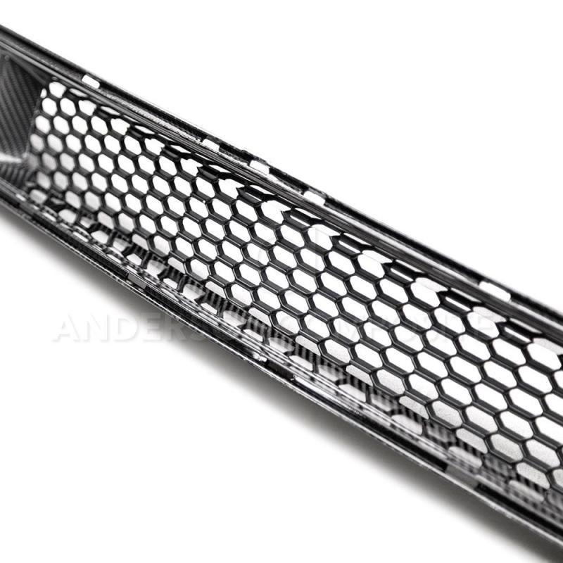 Anderson Composites 15-17 Ford Mustang Front Carbon Fiber Lower Grille - Burkken Auto Parts