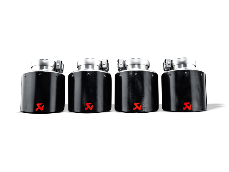 Akrapovic 06-13 Chevrolet Corvette ZO6/ZR1 (C6) Tail Pipe Set (Carbon 115 mm) - Burkken Auto Parts