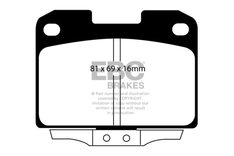 EBC 94-96 Dodge Stealth 3.0 4WD Greenstuff Rear Brake Pads - Burkken Auto Parts