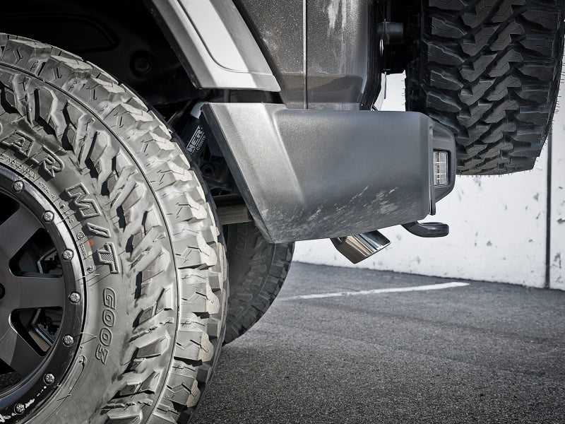 aFe MACH Force-Xp Axle-Back Exhaust System w/Polished Tip 18-20 Jeep Wrangler L4-2.0T / V6-3.6L - Burkken Auto Parts