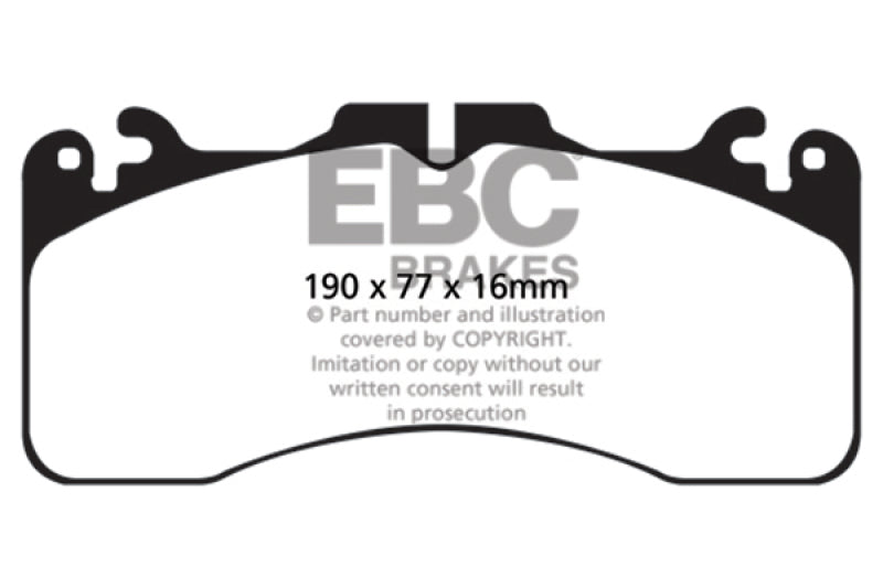 EBC 09+ Lexus LS460 4.6 Sport Greenstuff Front Brake Pads - Burkken Auto Parts