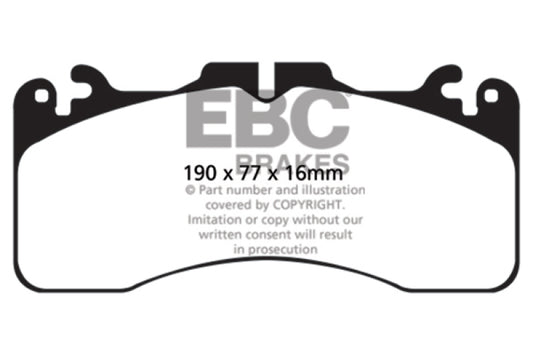 EBC 09+ Lexus LS460 4.6 Sport Redstuff Front Brake Pads - Burkken Auto Parts
