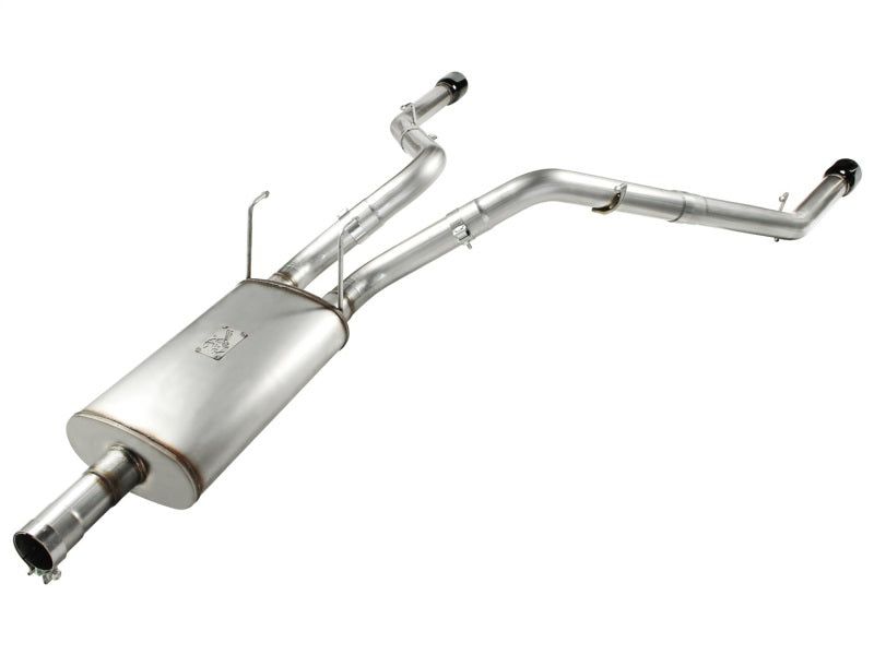 aFe MACHForce XP Exhausts Cat-Back SS-409 EXH CB Dodge Ram 1500 5.7L HEMI 09-13 Glossed Black - Burkken Auto Parts