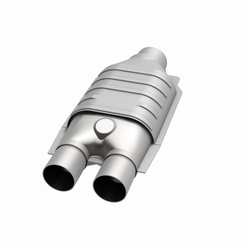 MagnaFlow Conv Univ 2inch Inlet/2.5inch Outlet Dual/Single Oval Shape - Burkken Auto Parts