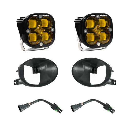 Baja Designs 19-22 Mercedes Benz Sprinter Squadron SAE Fog Pocket Light Kit - Amber - Burkken Auto Parts