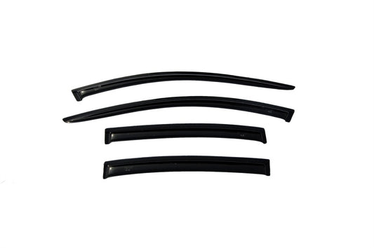 AVS 08-12 Chevy Malibu Ventvisor Outside Mount Window Deflectors 4pc - Smoke - Burkken Auto Parts