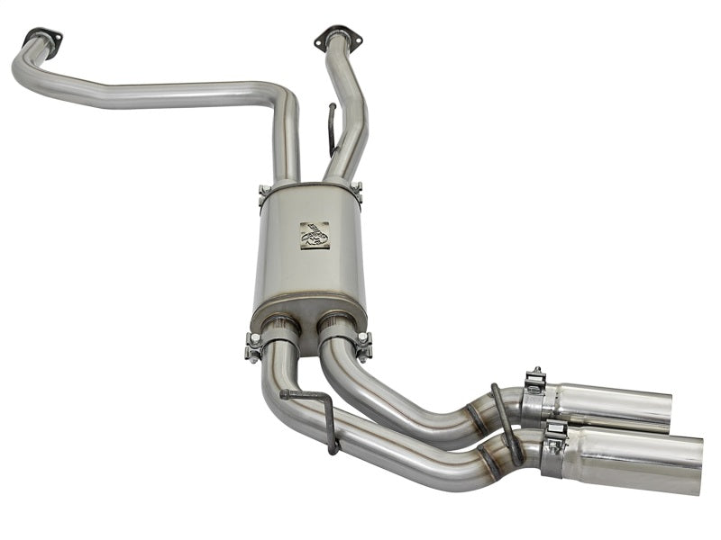 aFe Rebel Series 3in SS Cat-Back Exhaust System w/ Polished Tip 04-15 Nissan Titan V8 5.6L - Burkken Auto Parts