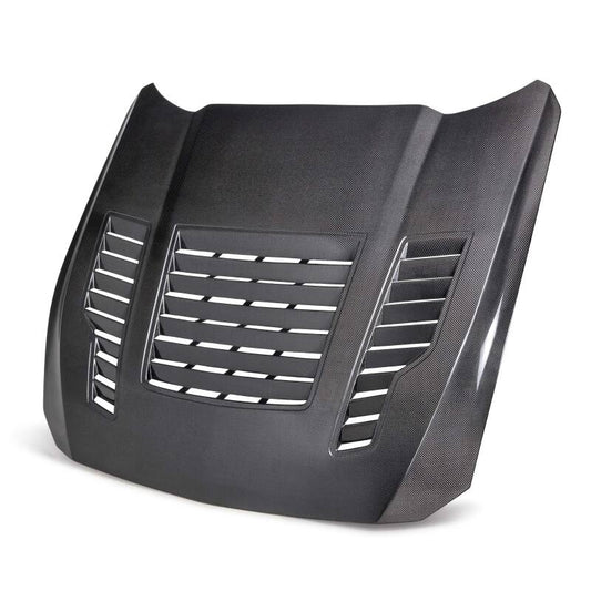 Anderson Composites 2024 Ford Mustang Type-GT4 Double-Sided Carbon Fiber Hood - Burkken Auto Parts