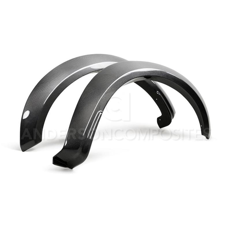 Anderson Composites 17-18 Ford Raptor Type Wide Fender Flares (Front) - Burkken Auto Parts