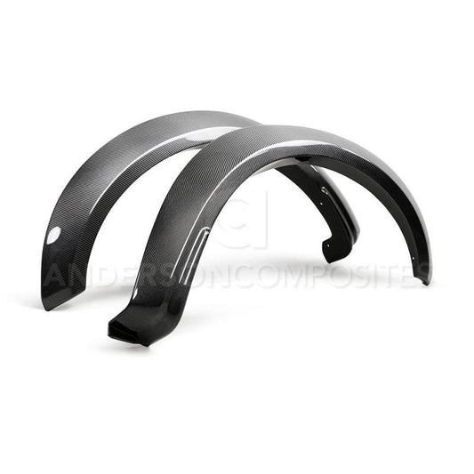 Anderson Composites 17-18 Ford Raptor Type Wide Fender Flares (Front) - Burkken Auto Parts