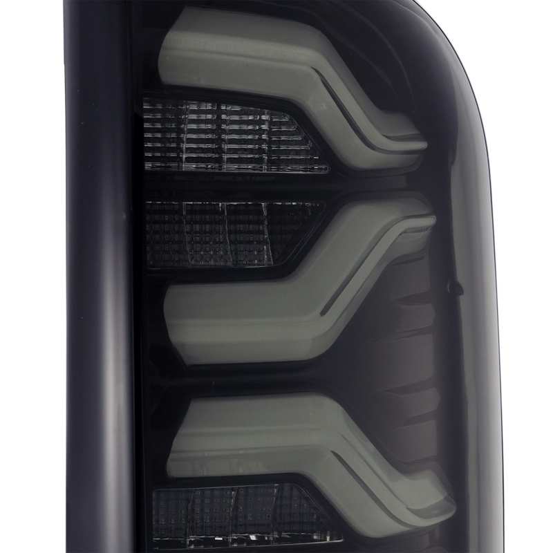 AlphaRex 16-20 Toyota Tacoma PRO-Series LED Tail Lights Jet Black - Burkken Auto Parts