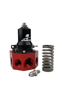 Aeromotive Regulator - 30-120 PSI - .500 Valve - 4x AN-08 and AN-10 inlets / AN-10 Bypass - Burkken Auto Parts