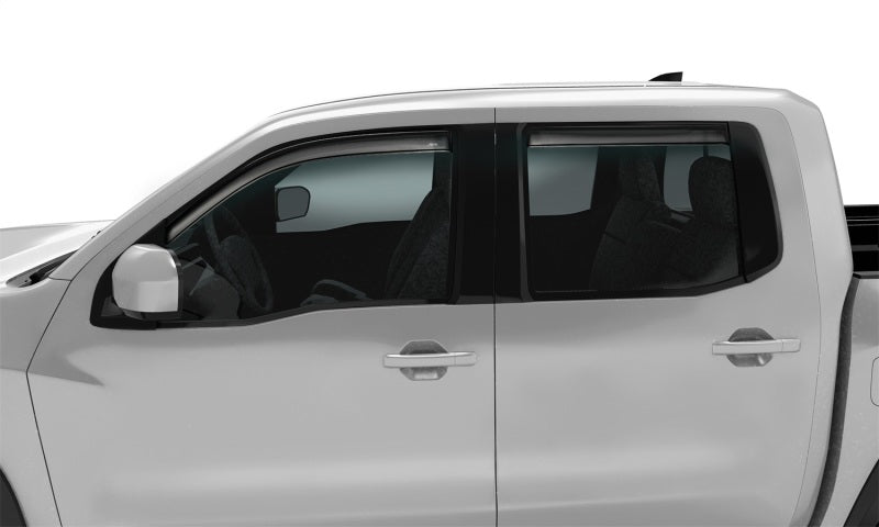 AVS 2022 Nissan Frontier Crew Cab Ventvisor In-Channel Window Deflectors - 4pc - Smoke - Burkken Auto Parts