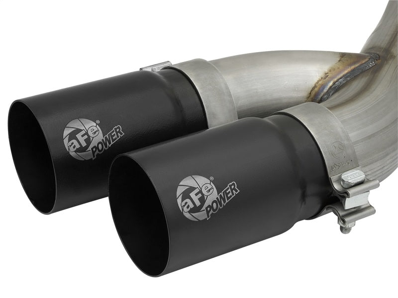 aFe Rebel Series 3-1/2in 409 SS Cat-Back Exhaust System w/Black Tip RAM 2500/3500 14-17 V8 6.4L - Burkken Auto Parts