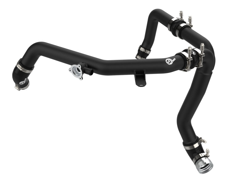 aFe 21-22 Ford Bronco V6-2.7Ltt BladeRunner Alum Hot Charge Pipe - Black - Burkken Auto Parts