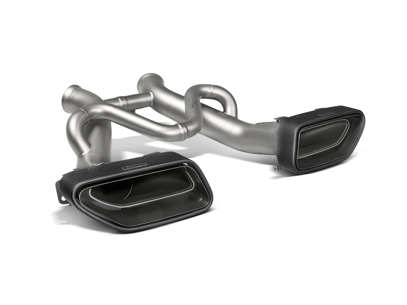 Akrapovic 14-17 McLaren 650S/650S Spyder Slip-On Line (Titanium) w/ Carbon Tips - Burkken Auto Parts