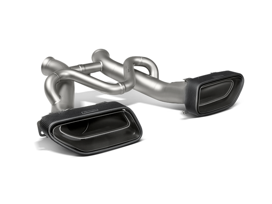 Akrapovic 14-17 McLaren 650S/650S Spyder Slip-On Line (Titanium) w/ Carbon Tips - Burkken Auto Parts